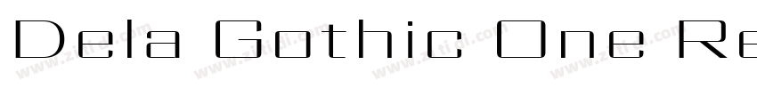 Dela Gothic One Reg字体转换